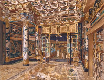 &39;Orientalisme et Architecture Contemporaine&39;のベルギー、ラーケンの王立公園にある日本タワー 作： Alexandre Auguste Louis Marcel